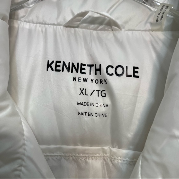 Kenneth Cole White Puffer Vest Size XL NWOT - Picture 3 of 8